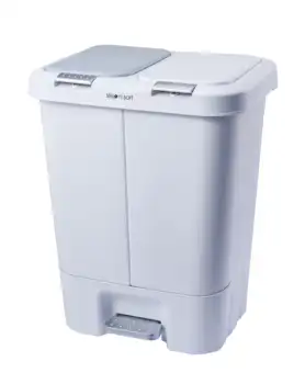 Корзина для мусора и вторичной переработки Кухонный мусорный бак белый