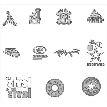 Новая серия логотипов Для резки металла, штампы для вырезок / украшения фотоальбомов, Тисненые бумажные открытки 